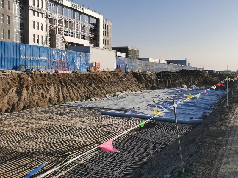 天津南港工业区中建三局有限公司南港十四街项目钢塑土工格栅